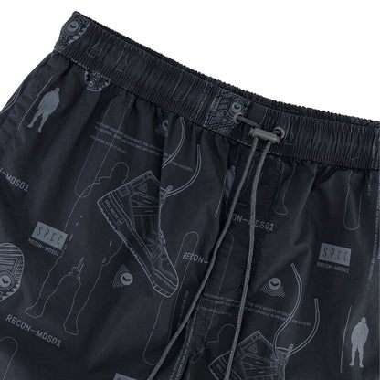 Recon Horizon Pool Short  - Black