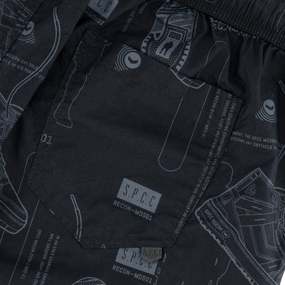 Recon Horizon Pool Short  - Black