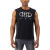 Enzo Sleeveless Tee  - Black