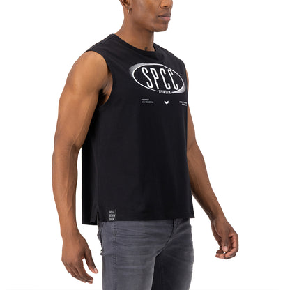 Enzo Sleeveless Tee  - Black