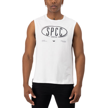 Enzo Sleeveless Tee  - White
