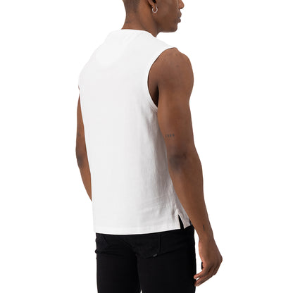 Enzo Sleeveless Tee  - White