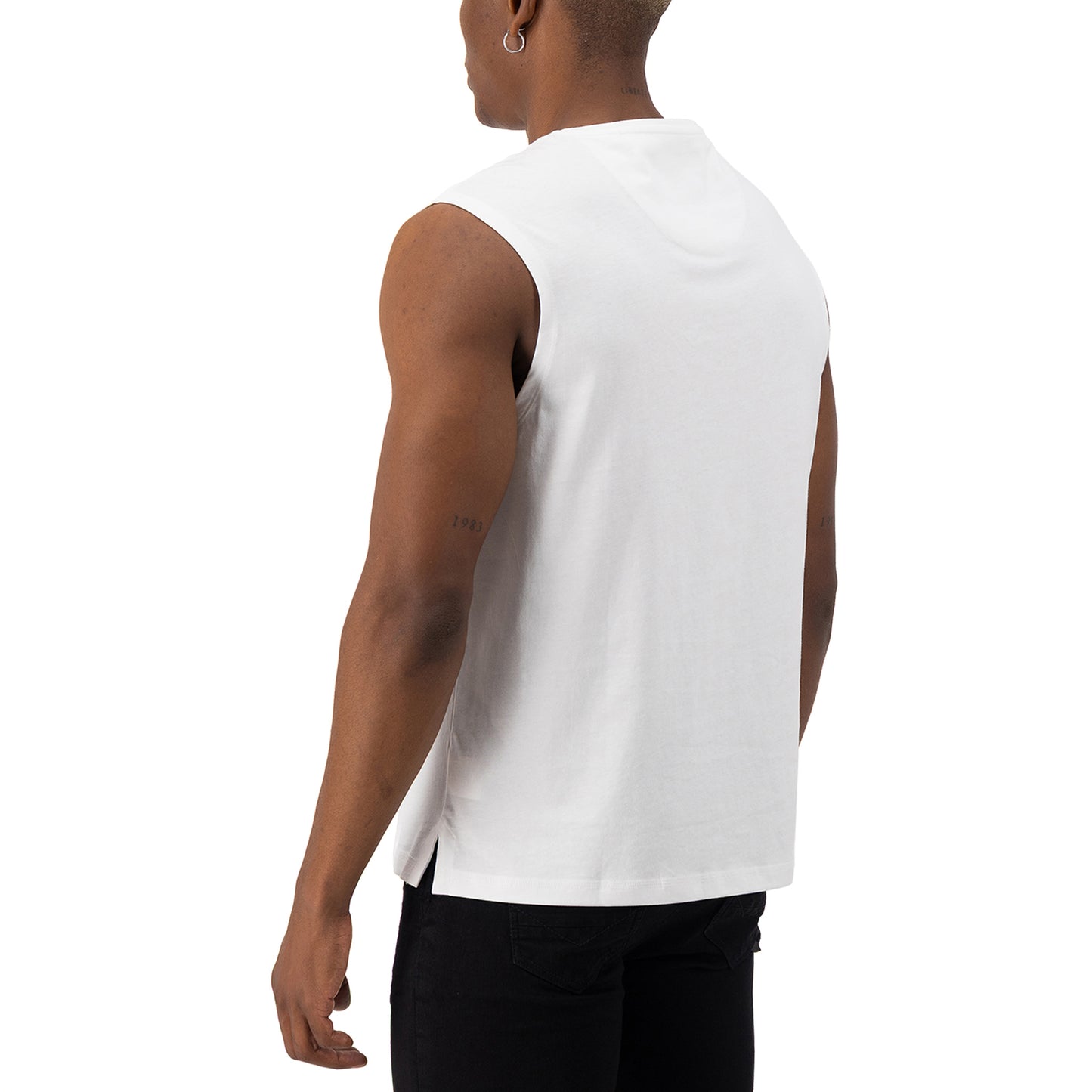 Enzo Sleeveless Tee  - White
