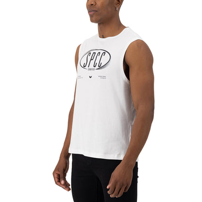 Enzo Sleeveless Tee  - White