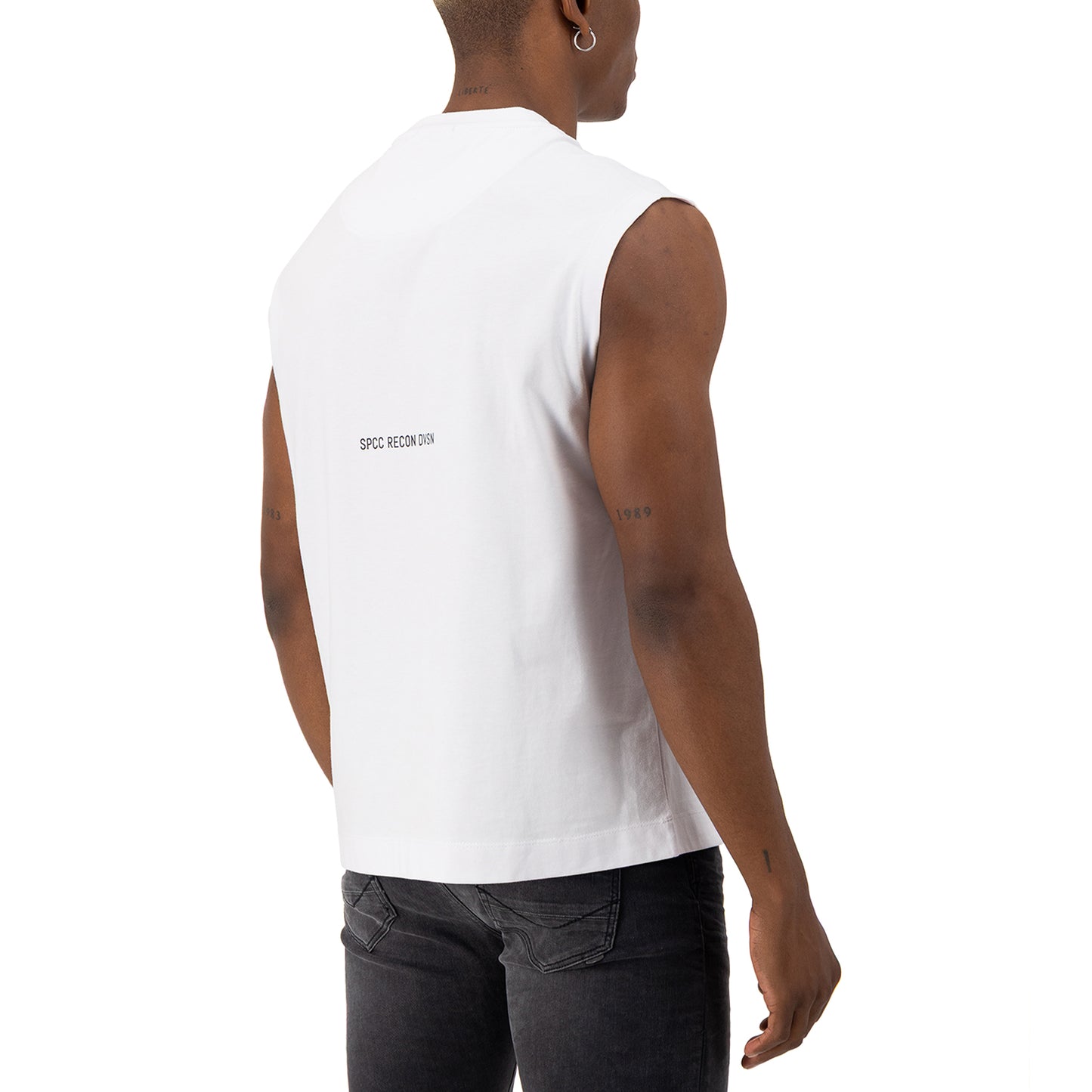 Recon Batallion Sleeveless Tee  - White