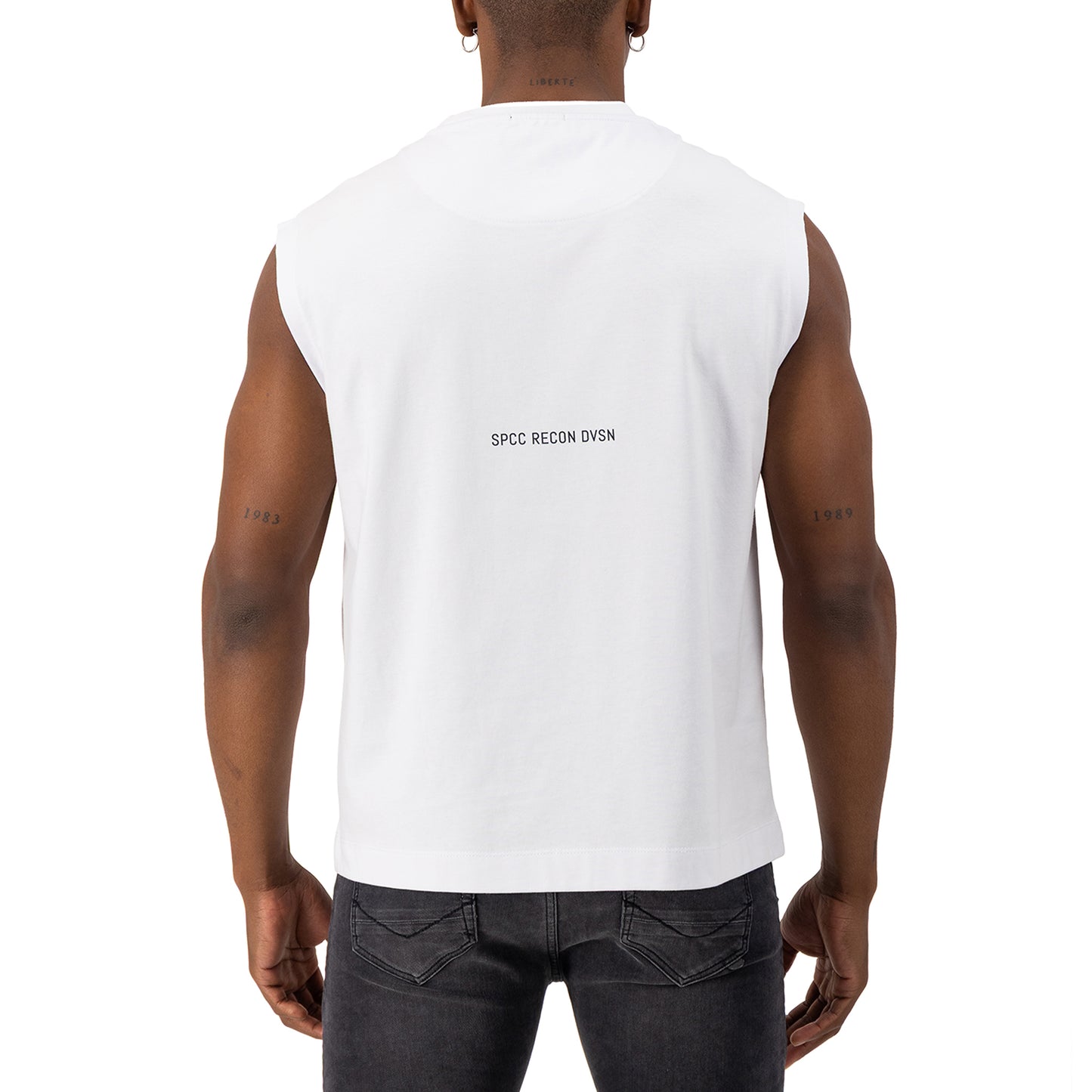 Recon Batallion Sleeveless Tee  - White