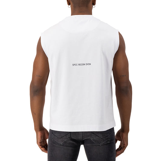 Recon Batallion Sleeveless Tee  - White