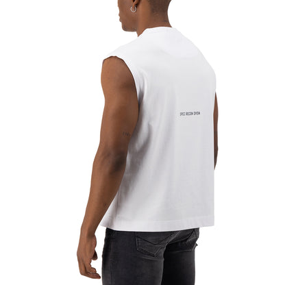 Recon Batallion Sleeveless Tee  - White