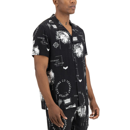 Static Blitz Shirt  - Black