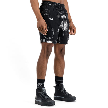 Static Blitz Woven Short  - Black