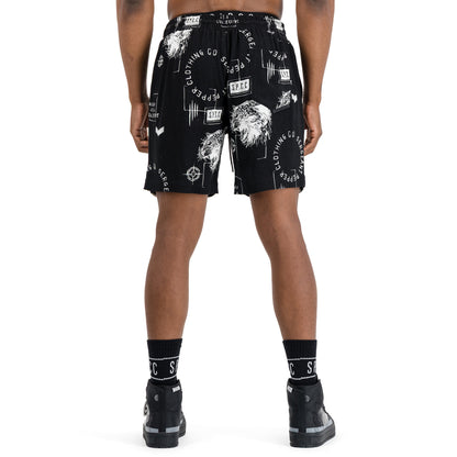 Static Blitz Woven Short  - Black
