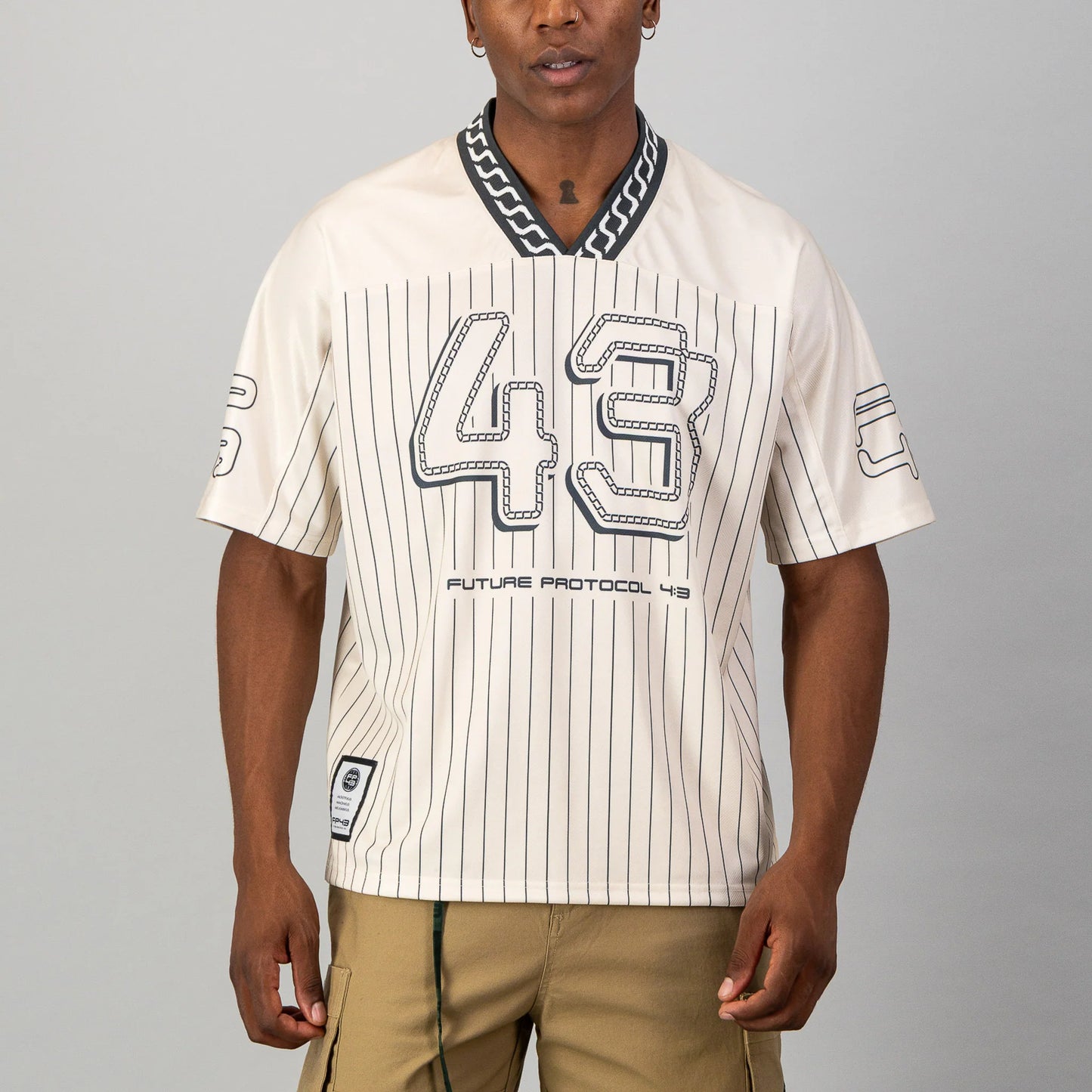 R3W1ND Football Jersey - Stone