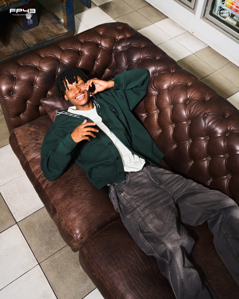 P1NG Cardigan - Dark Green