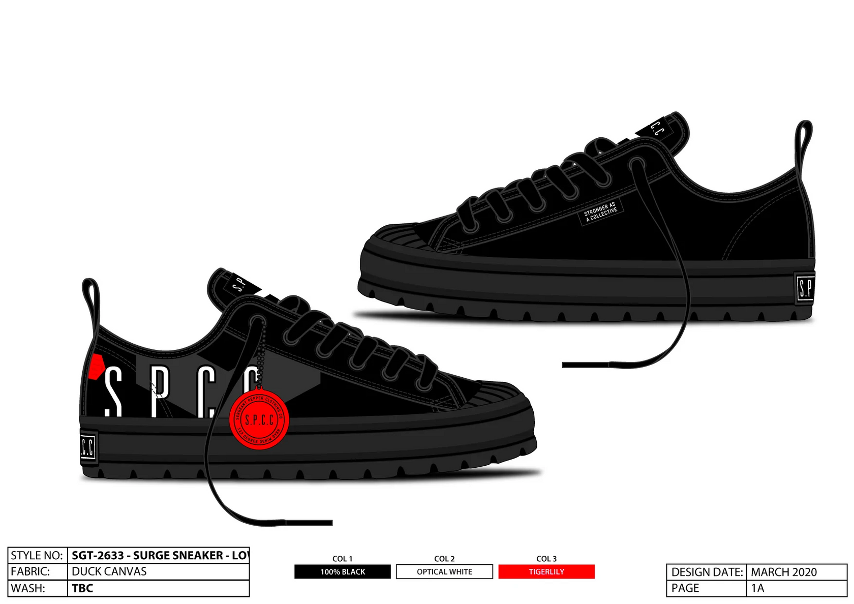 Surge Lo Sneakers - Black – S.P.C.C Official Store